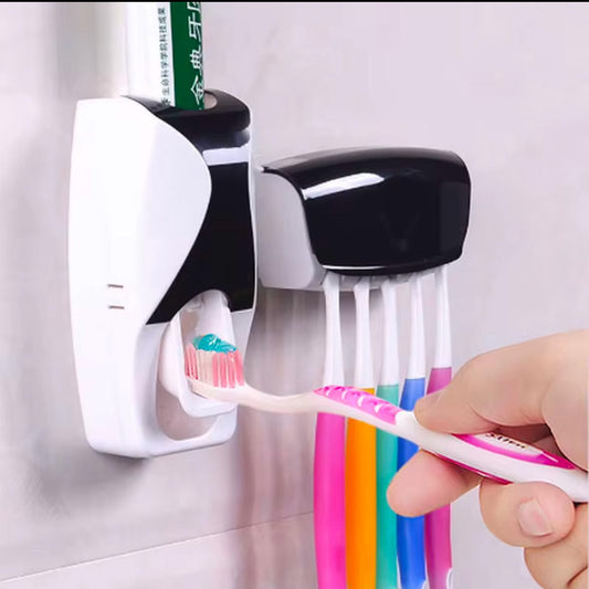 DISPENSADOR AUTOMATICO Y SOPORTE PARA CEPILLOS