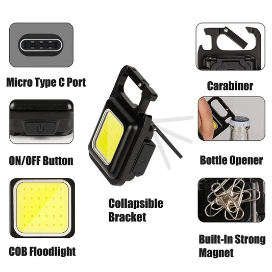 Mini Linterna LED con Llavero!