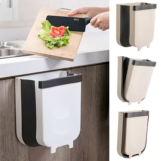 Basurero plegable colgante
